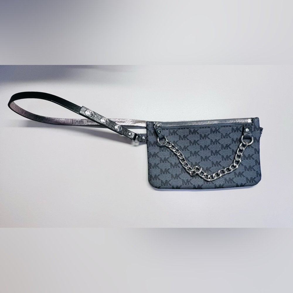 Michael Kors leather trimmed waist bag
